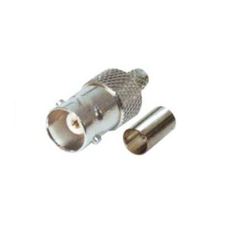 S-Impuls BNC (v) krimp connector voor RG58 kabel - 50 Ohm / recht