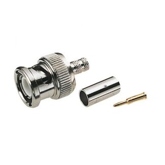 Nedis BNC (m) krimp connector voor RG174 kabel - 50 Ohm / recht