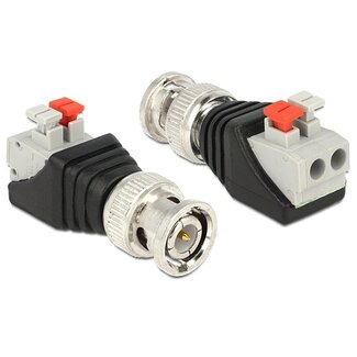 DeLOCK BNC connector met klembevestiging mannelijk