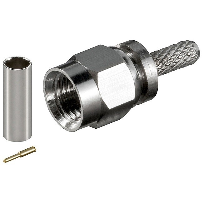 BKL Electronic 0409075 0409075 SMA-connector Stekker, recht 50 Ω 1 stuk(s)