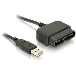 Dolphix USB adapter voor PlayStation 1 en 2 controllers - 0,10 meter