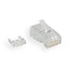 RJ45 krimp connectoren (UTP) voor CAT6 netwerkkabel (vast/flexibel) - 10 stuks (2-delig)