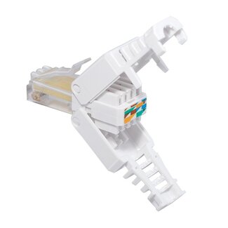 Goobay RJ45 toolless connector voor U/UTP CAT5/5e netwerkkabel - per stuk
