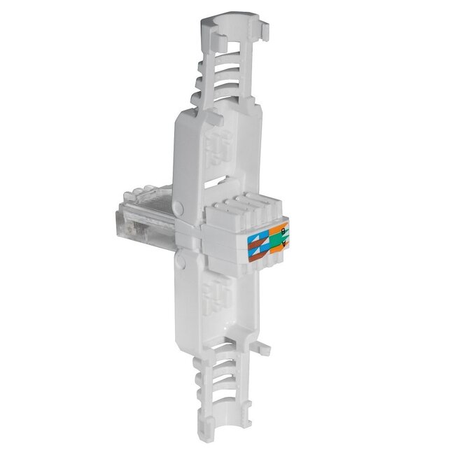 RJ45 toolless connector voor U/UTP CAT6 netwerkkabel - per stuk