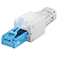 RJ45 toolless connector voor U/UTP CAT6a netwerkkabel - per stuk