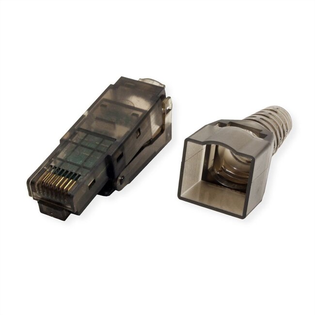 RJ45 toolless connector voor U/UTP CAT6a netwerkkabel - per stuk