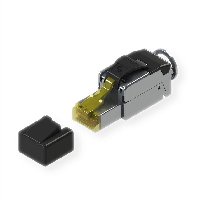 Premium RJ45 toolless connector voor F/UTP / S/FTP CAT6a netwerkkabel - per stuk