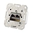 Premium CAT6a Gigabit netwerk inbouw wandcontactdoos met 2 RJ45 poorten - afgeschermd