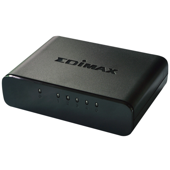 Edimax ES-3305P Fast Ethernet Switch met 5 poorten / zwart