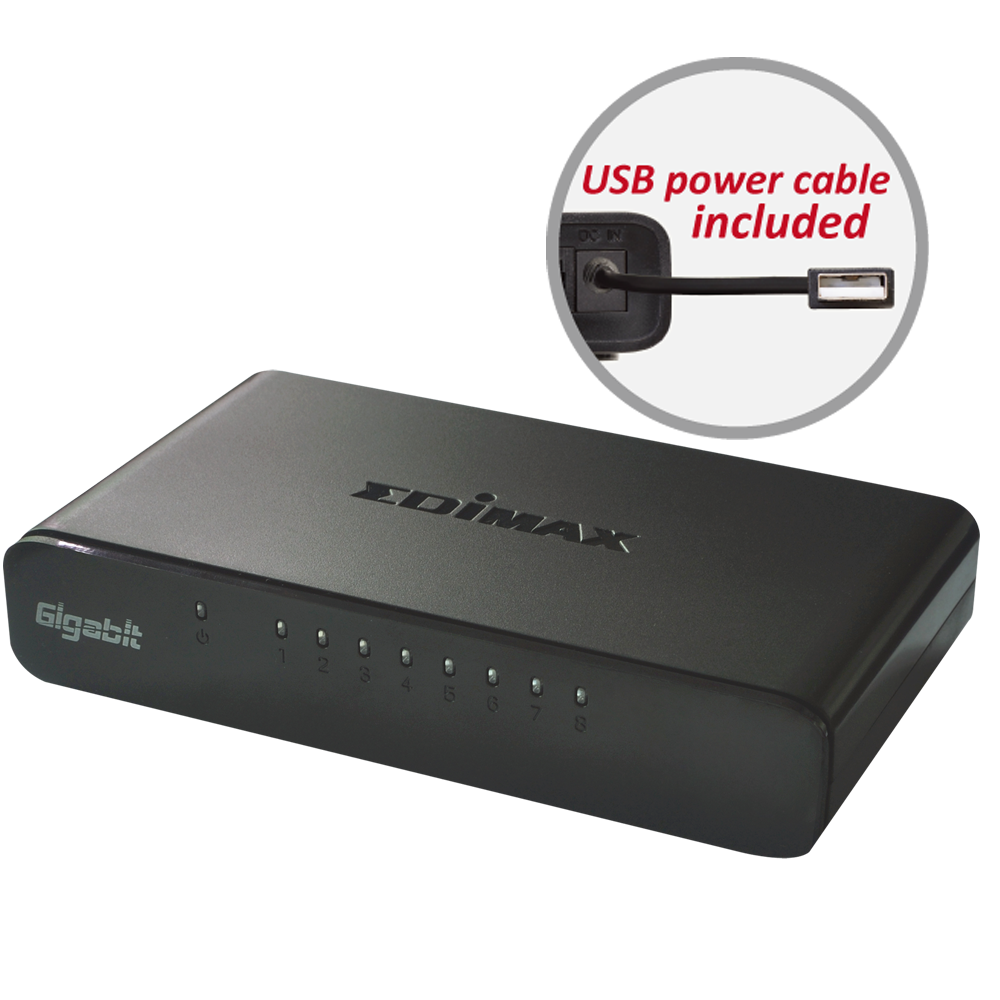 Netwerk Switch Gigabit 8 Poorten