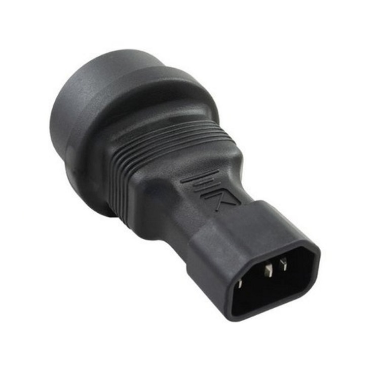 RIIEYOCA 2-in-1 netadapterkabel, netadapterkabel voor USV-stekker IEC