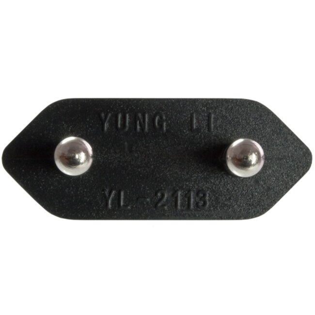 C7 - CEE 7/16 stroomadapter / zwart