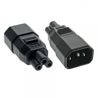 InLine C5 - C14 voeding adapter / zwart