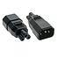 C5 - C14 voeding adapter / zwart