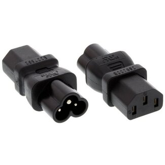 DINIC C13 - C6 stroomadapter / zwart