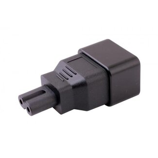 E&T Powercables C7 - C20 voeding adapter / zwart