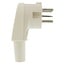 Perilex 5-pins (m) haakse stroomstekker / beige