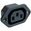 C13 inbouw apparaatconnector - 6A / zwart