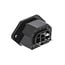 C13 inbouw apparaatconnector - 10A / zwart