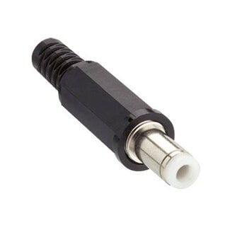 Lumberg DC connector recht - 4,8 x 1,7 mm - soldeerbaar / zwart