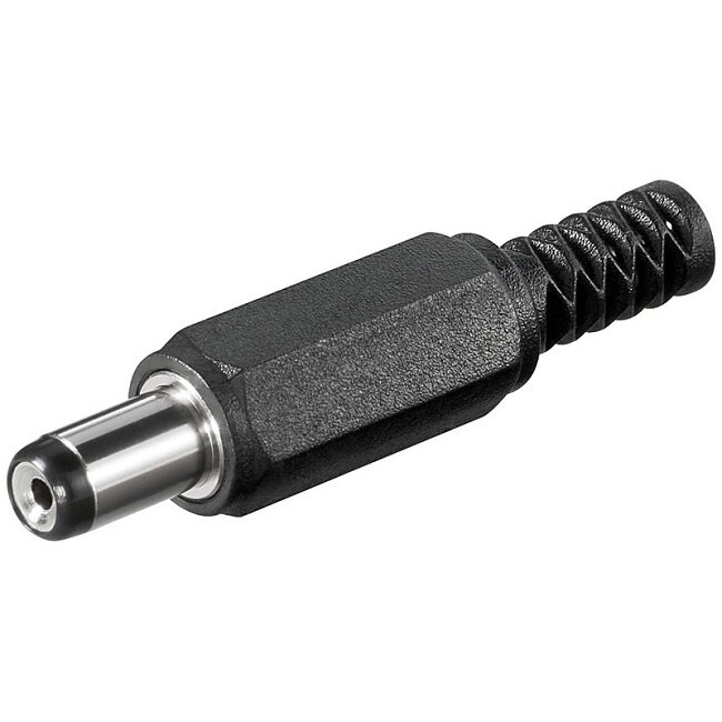 Soldeerbare mannelijke DC connector 1,7mm x 5,5mm - 9mm