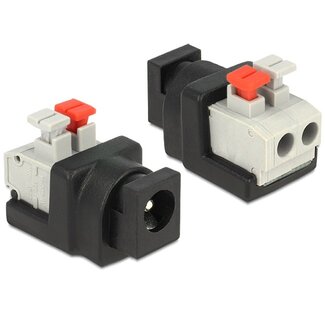 DeLOCK DC voeding klem-connector (v) 2,1mm x 5,5mm