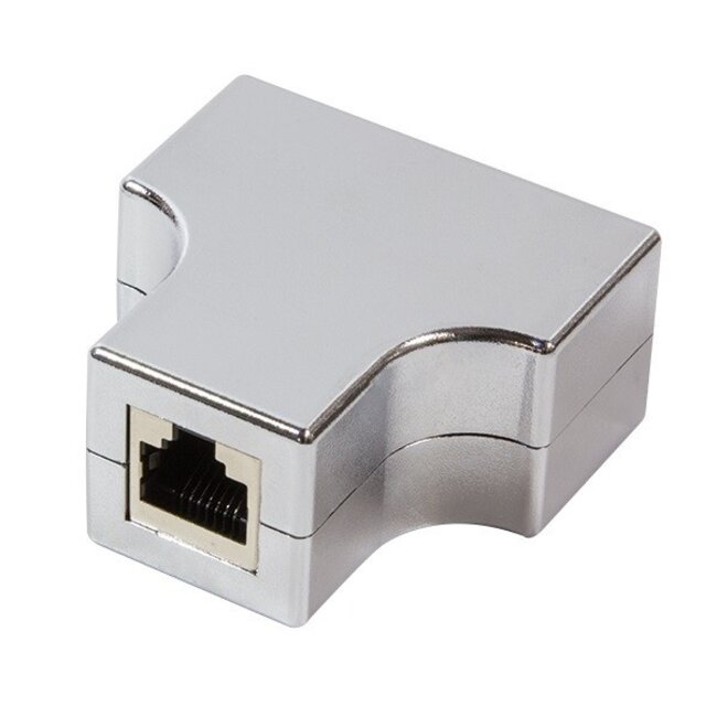 ISDN splitter 1x RJ45 (v) - 2x RJ45 (v) (8P8C) / afgeschermd