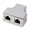 ISDN splitter 1x RJ45 (v) - 2x RJ45 (v) (8P8C) / afgeschermd