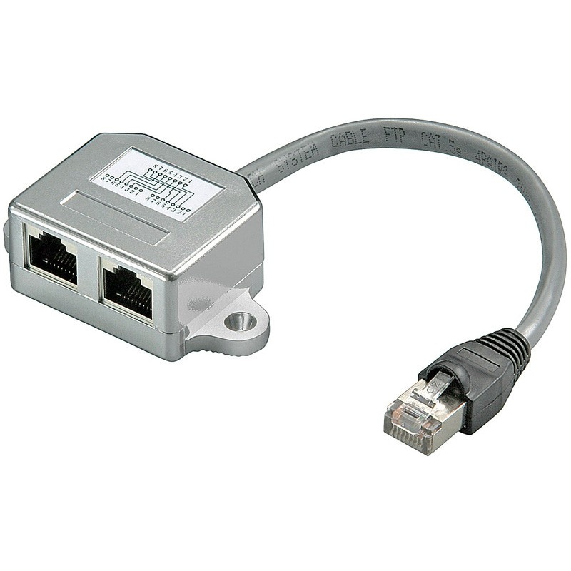 RJ45 - RJ45 | Splitter/Adapter | 0.15 meter | 8P8C (8-aderig) | S-Impuls