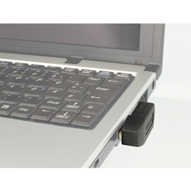 USB-A (m) - USB-A (v) haakse adapter - haaks naar rechts - USB3.0 / zwart