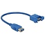 USB (v) - USB (v) inbouw adapter - 0,25 meter