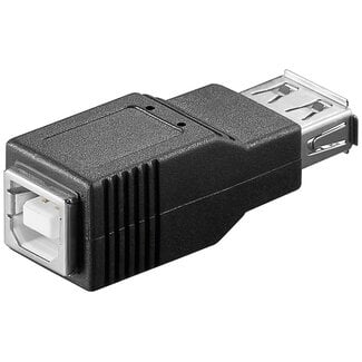 S-Impuls USB-A (v) - USB-B (v) adapter - USB2.0 / zwart