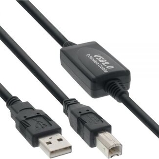 InLine InLine actieve USB naar USB-B kabel - USB2.0 - 10 meter
