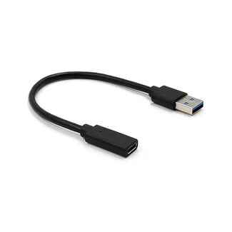 Cablexpert USB-A (m) - USB-C (v) adapter - USB3.0 / zwart - 0,10 meter