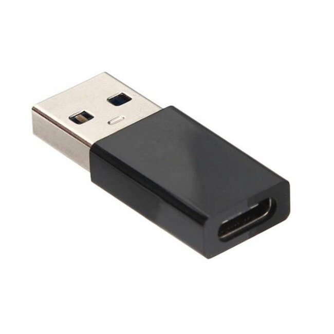 USB-A (m) - USB-C (v) adapter - USB3.0 / zwart