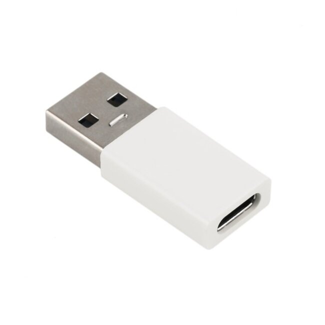 USB-A (m) - USB-C (v) adapter - USB3.0 / wit