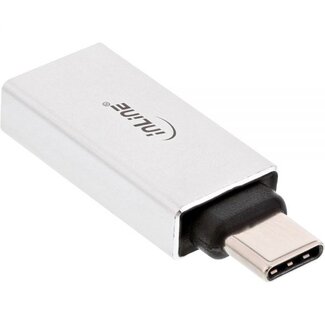 InLine USB-C naar USB-A adapter - USB3.1 Gen 2 - tot 3A / aluminium