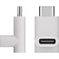 USB-C naar USB-C adapter - haaks naar boven/beneden - USB3.0 - tot 20V/3A / wit