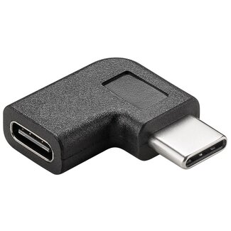 Goobay USB-C naar USB-C adapter - haaks naar links/rechts - USB3.0 - tot 20V/3A / zwart