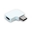 USB-C naar USB-C adapter - haaks naar links/rechts - USB3.2 (tot 10 Gbit/s) - PD tot 20V/5A / wit