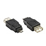 USB Micro B (m) - USB-A (v) adapter - USB2.0 / zwart