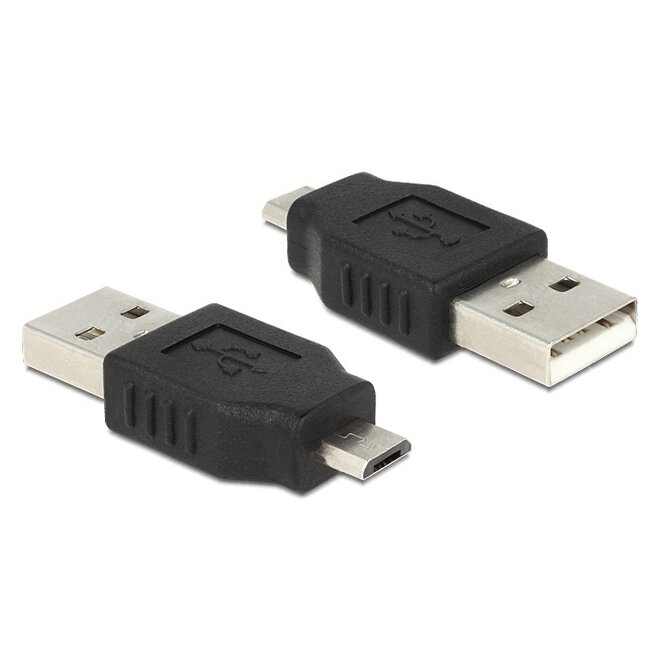USB Micro B (m) - USB-A (m) adapter - USB2.0 / zwart