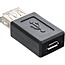 USB Micro B (v) - USB-A (v) adapter - USB2.0 / zwart