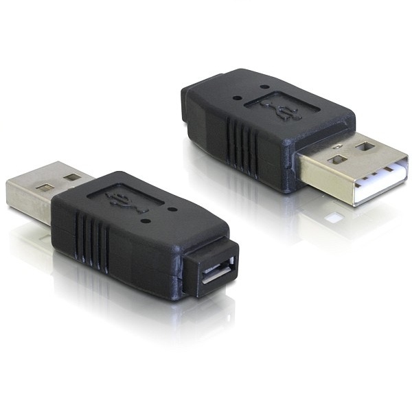 USB-A (m) naar Micro USB-A of Micro USB-B (v) Adapter - USB 2.0 - Zwart