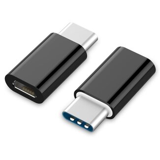 OTB USB-C (m) - USB Micro B (v) adapter - USB2.0 / zwart