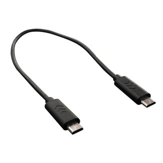 Roline USB Micro B naar USB Micro B OTG oplaadkabel - USB2.0 - tot 2A / zwart - 0,30 meter