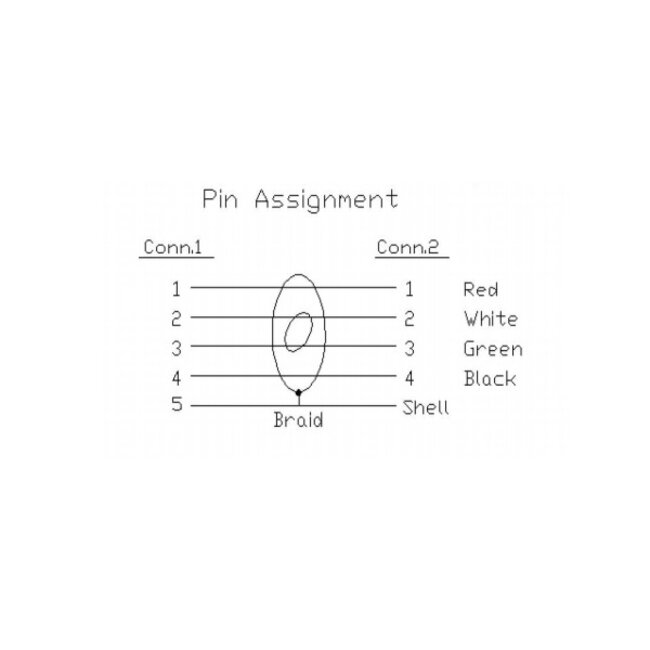 USB Micro B naar USB Micro B OTG oplaadkabel - USB2.0 - tot 2A / zwart - 0,30 meter
