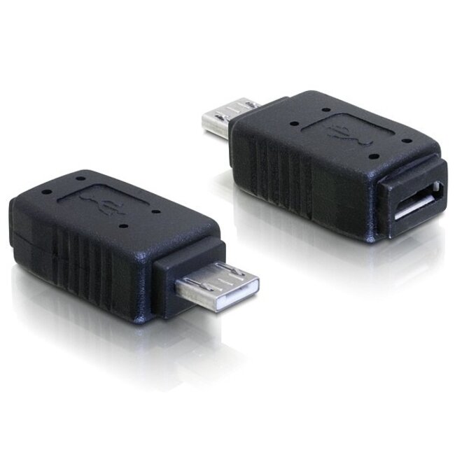 DeLOCK USB Micro A-B vrouwelijk - USB Micro A mannelijk adapter