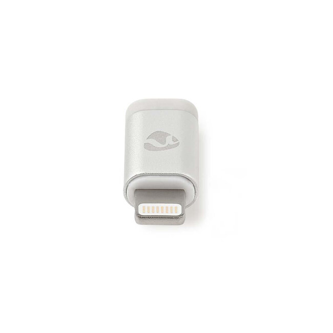 Nedis Premium 8-pins Lightning naar USB Micro B adapter - USB2.0 - tot 3A / aluminium