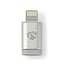 Nedis Premium 8-pins Lightning naar USB Micro B adapter - USB2.0 - tot 3A / aluminium